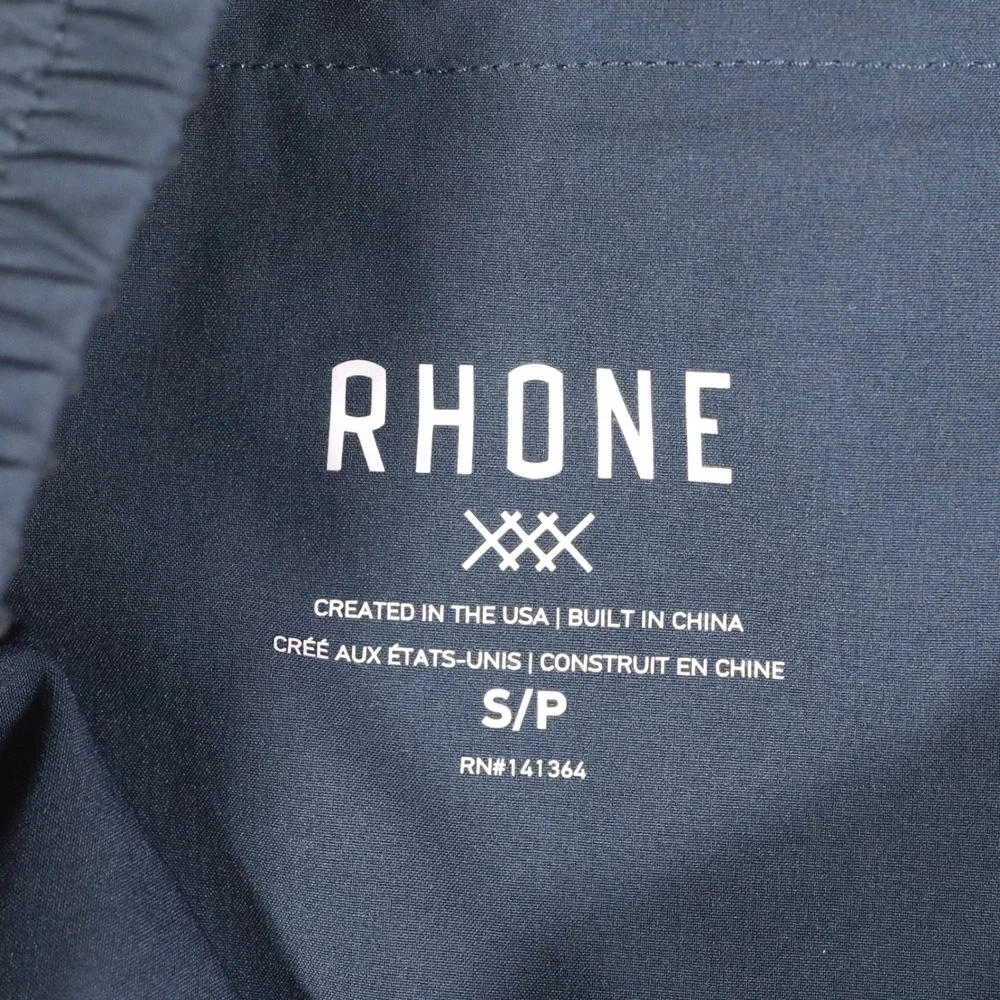 Rhone Mako Shorts Mens Small Blue Linerless 7 Inch Inseam Athletic Gym Training